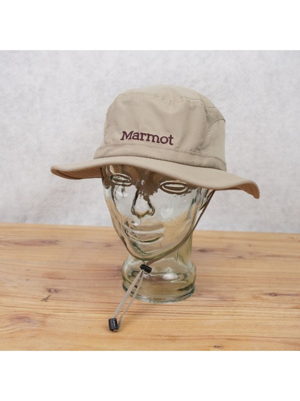 Marmot Men's Simpson Mesh Sun Outdoor Hat #17050 Beige Stripe Outdoor Hiking